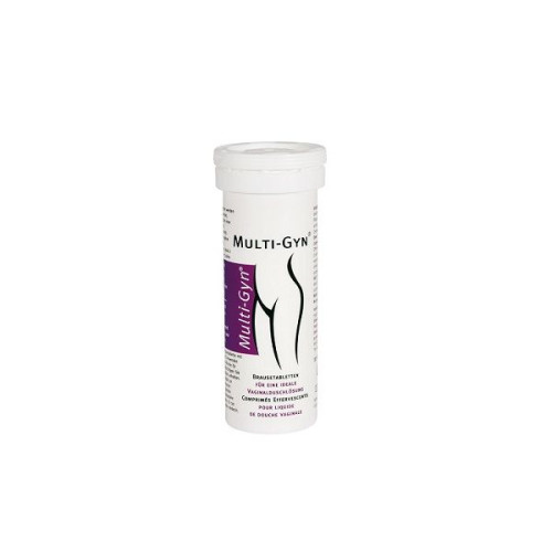 Multi-Gyn Effervescent Effective Tablets for Vaginal Hygiene for Itching and Discomfort 10 pcs
