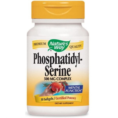 Nature's Way Phosphatidyl-Serine Natural Product for Memory and Concentration 500 mg 30 Capsules