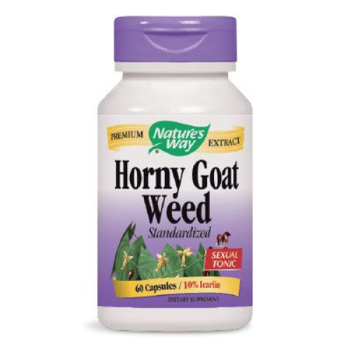 Nature's Way Horny Goat Weed for High Sexuality and Endurance 500 mg 60 Capsules