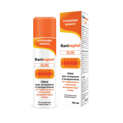 Naturprodukt Raniseptol Sun with Panthenol Raniseptol Moisturizing Foam for Sunburn 5.07 fl oz (150 ml)