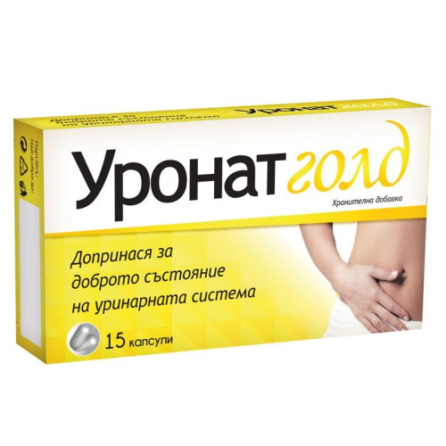 Naturprodukt Uronat Gold for Urinary Problems Pain and Burning Sensation 15 Tablets