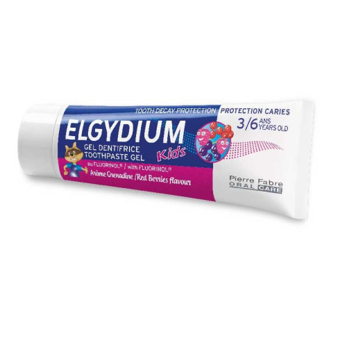 Elgydium Kids Children's Toothpaste for 3-6 Year+ with Cavities Forest Fruit Flavor 1.69 fl oz (50 ml)