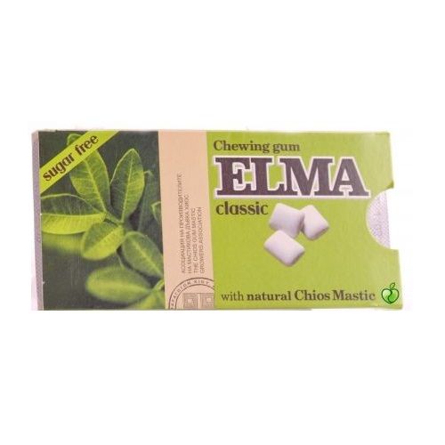 Elma Classic Natural Chewing Gum with Mastic Resin Sugar-Free 10 pcs
