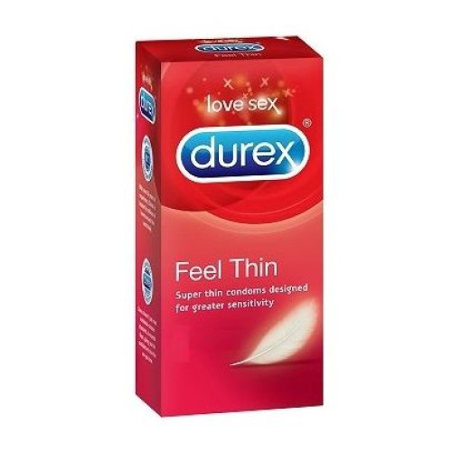 Durex Feel Thin Natural Latex Condoms 12 pcs