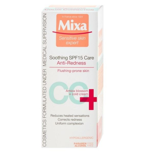 Mixa Sensitive CC cream for Face with Redness SPF 15 1.69 fl oz (50 ml)