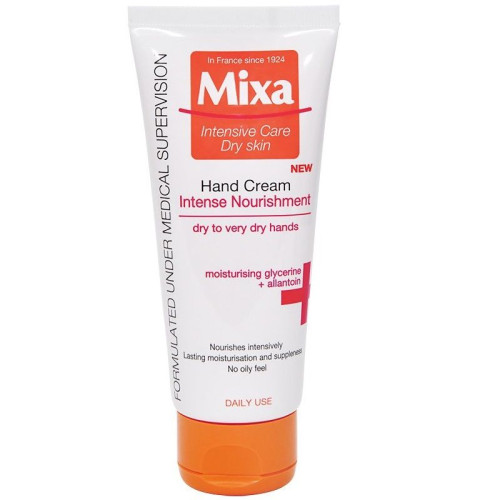 Mixa Intensive Nourishment Nourishing Hand Cream for Very Dry and Sensitive Skin 3.38 fl oz (100 ml)