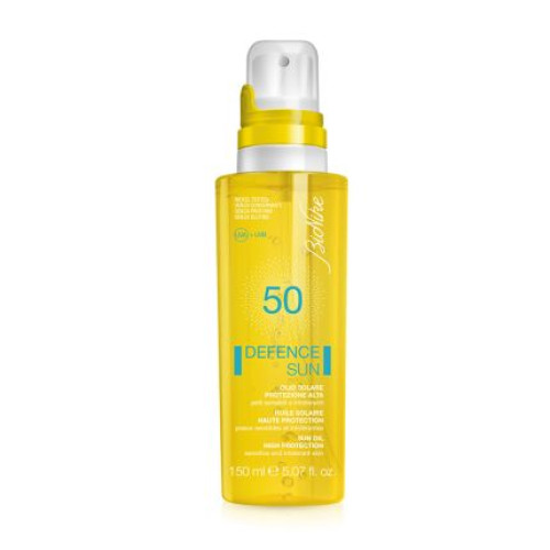 Bionike Defence Sun Sunscreen Oil for the Face with Triple Protection for Sensitive Skin SPF 50+ 5.07 fl oz (150 ml)