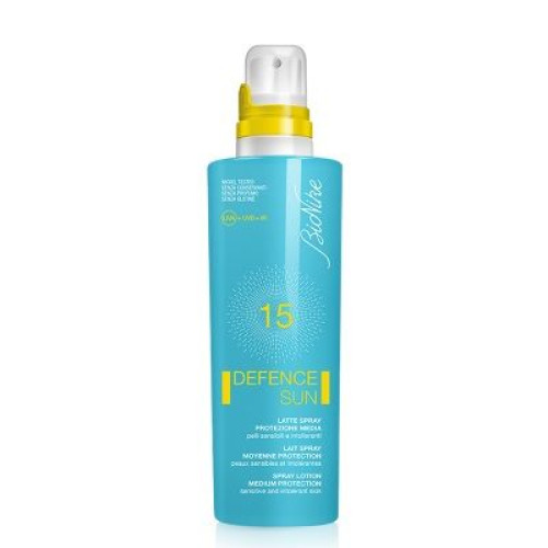 Bionike Defence Sun Triple Protection Sunscreen Spray Lotion for Sensitive Skin SPF 15+ 6.76 fl oz (200 ml)