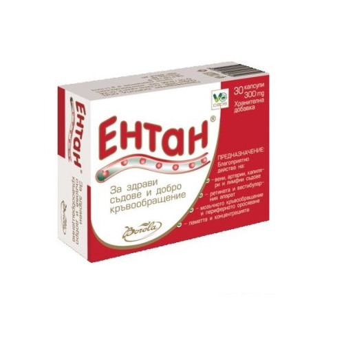 Borola Entan for Improving Blood Circulation in Tired Legs 300 mg 30 Capsules