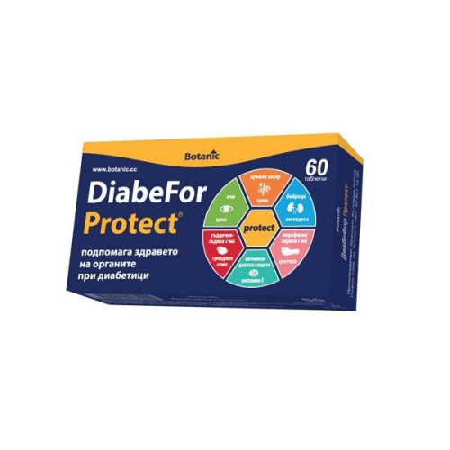 Botanic Diabefor Protect for Impaired Glucose Levels in Diabetics 60 Tablets