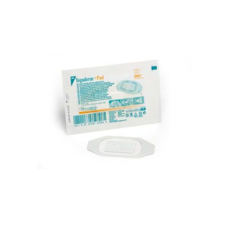 3M Tegaderm +Pad Transparent Dressing with Absorbent Pad 1.97"/2.76" (5/7 cm)