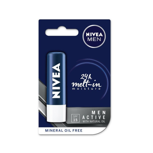 Nivea Men Active Care Lip Balm SPF 15 Uva Uvb