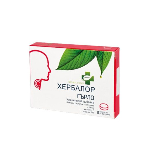 Polpharma Natural Choice Herbalor for Sore Throat 8 Lozenges