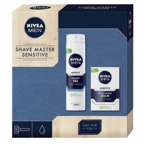 Nivea Men Sensitive Promo Set Men Shaving Gel and After Shave Balm