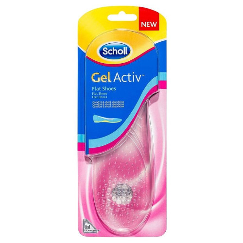 Scholl Gel Active Flat Shoes Everyday Comfortable Insoles for Flat Shoes 1 Pair