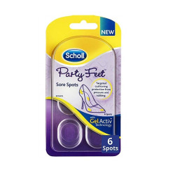 Scholl Party Feet Softening Foot Pads for Problem Areas 6 pcs