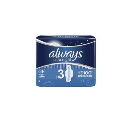 Always Ultra Night Nighttime Sanitary Pads for a Peaceful Sleep 7 pcs