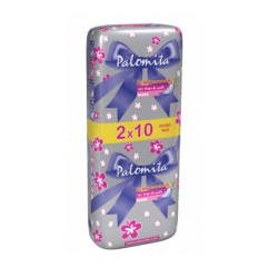 Palomita Thin and Soft Duo Sanitary Pads for a Peaceful Night's Sleep Double Set 20 pcs