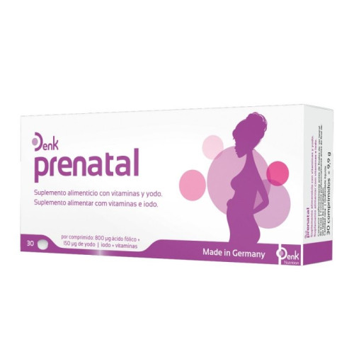 Denk Nutrition Prenatal Denk Vitamins for Pregnant Women 30 Tablets