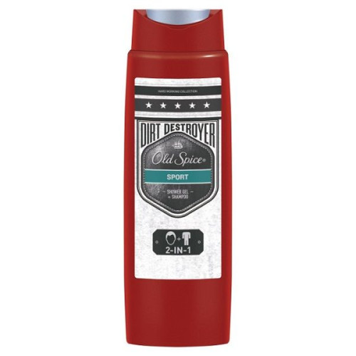 Old Spice Sport 2-in-1 Shower Gel for Men and Active Athletes Toning Effect 8.45 fl oz (250 ml)