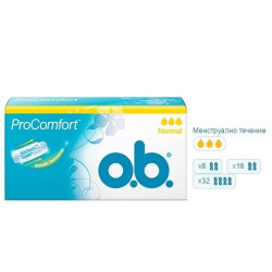 O.b. Procomfort Normal Procomfort Daily Silk Tampons 16 pcs