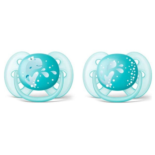 Philips Avent Ultra Soft Soft Pacifier for Boys with Silicone 6-18 Months 2 pcs
