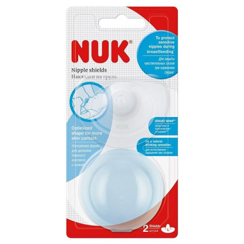 Nuk Silicone Breast Pads with New Design Size M 2 pcs