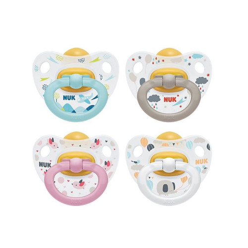 Nuk Happy Kids Pacifier Made of Flexible and Elastic Rubber for Children 6-18 Months 1 pc