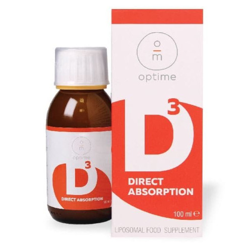 Optime D3 Liposomal Supplement for Healthy Bones and Teeth 3.38 fl oz (100 ml)