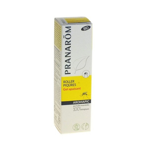 Pranarom Aromapic Roll-On Organic Soothing Gel for Bites and Jellyfish Stings 0.51 fl oz (15 ml)
