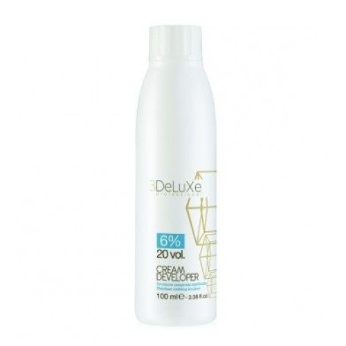 3DeLuxe Hair Oxidant 6% 20 Vol 3.38 fl oz (100 ml)
