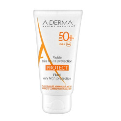 A-Derma Protect Sunscreen Fluid for Face SPF 50 1.35 fl oz (40 ml)