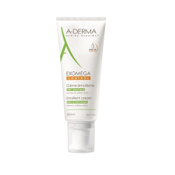 A-Derma Exomega Control Emollient Cream for Face and Body for Very Dry and Atopic Skin 6.76 fl oz (200 ml)