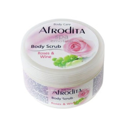 Afrodita Spa Body Scrub with Rose and Wine 11.83 fl oz (350 ml)