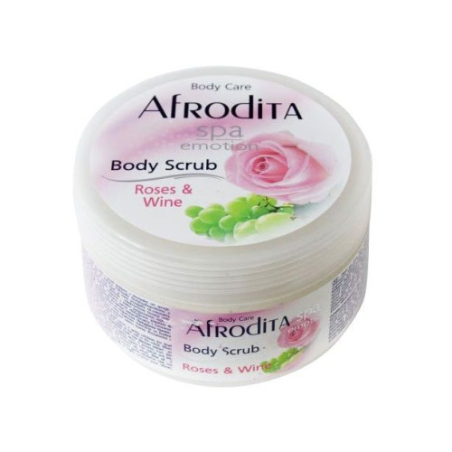 Afrodita Spa Body Scrub with Rose and Wine 11.83 fl oz (350 ml)