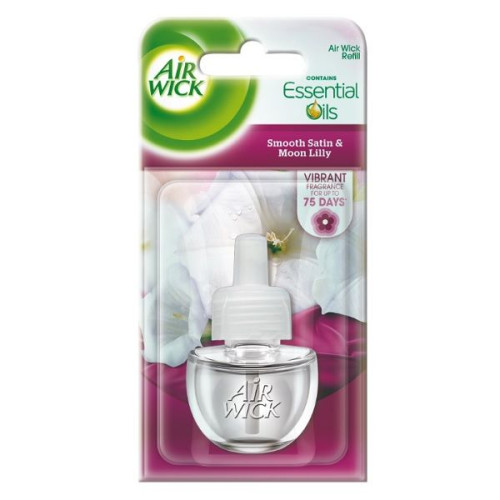 Air Wick Electrical Plug-In Smooth Satin and Moon Lilly Refill for Electrical Air Freshener