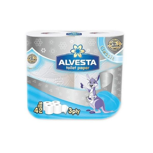 Alvesta Classic Gold Toilet Paper 4 Rolls