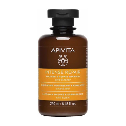 Apivita Intense Repair Nourishing and Repairing Shampoo for Dry and Damaged Hair 8.45 fl oz (250 ml)