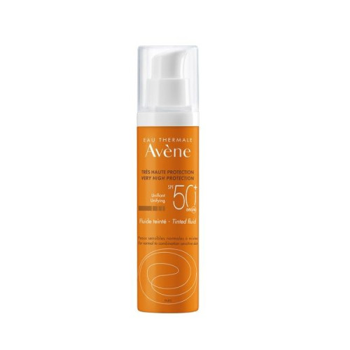 Avene Sunscreen Tinted Fluid for Normal to Combination Sensitive Skin SPF 50+ 1.69 fl oz (50 ml)