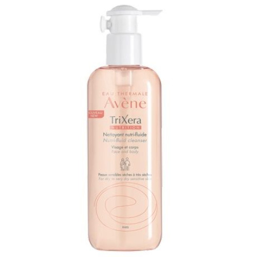 Avene Trixera Nutrition Fluid Cleansing Gel for Face and Body for Dry Skin 13.53 fl oz (400 ml)