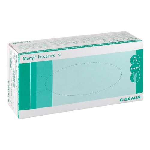 B Braun Manyl Vinyl Gloves Without Talc Size M 100 pcs