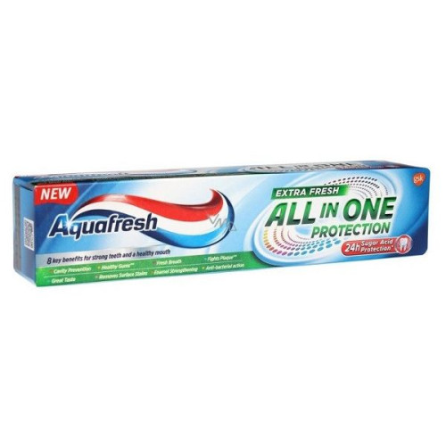 Aquafresh All in One Protection Extra Fresh Toothpaste for Complete Protection and Whitening 2.54 fl oz (75 ml)