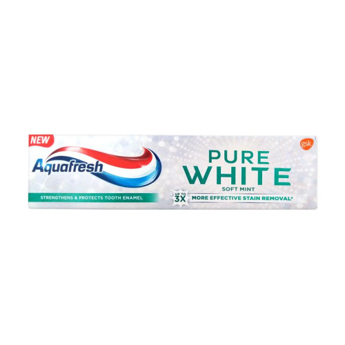 Aquafresh Pure White Soft Mint High-Quality Gentle Whitening Toothpaste 2.54 fl oz (75 ml)
