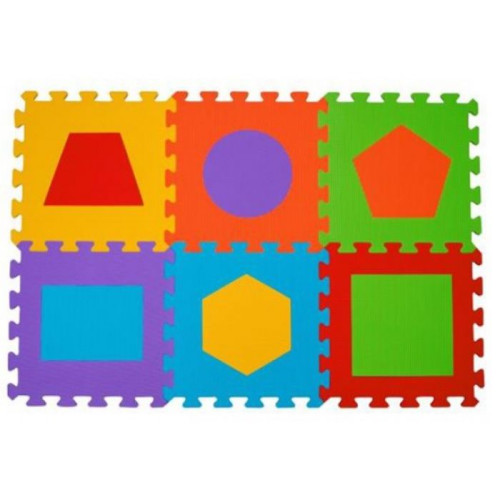 Babyono Floor Puzzle for 6+ Months and Up - 6 pcs Shapes 279