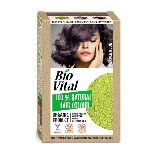 Biovital Natural Hair Dye Color 8 Purple Blue 1 pc