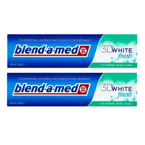 Blend-A-Med 3D White Fresh Extreme Mint Kiss Promo Set Whitening Toothpaste 3.38 fl oz (100 ml) 2 pcs