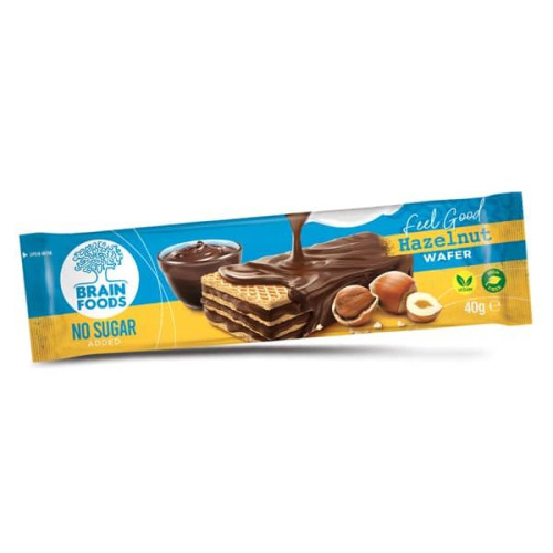 Brain Foods Waffle with Sugar-Free Hazelnut 1.41 oz (40 g)