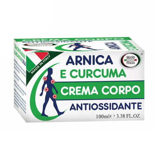 Brand Italia Arnica and Turmeric Warming Body Massage Cream 3.38 fl oz (100 ml)