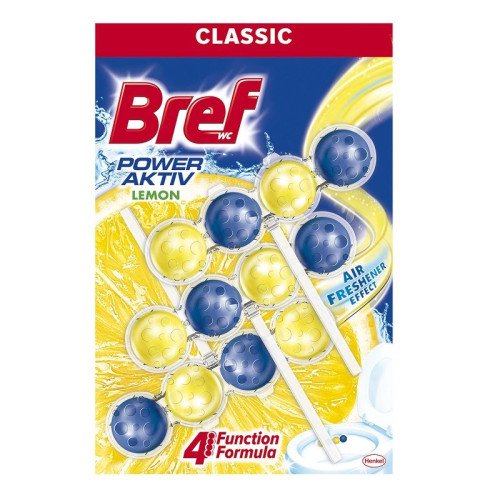 Bref Power Active Lemon Solid Toilet Block 1.76 oz (50 g) 3 pcs