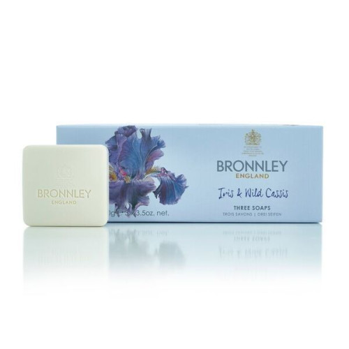 Bronnley Lily of the Valley Iris and Wild Cassis Luxury Soap with Iris and Wild Cassis 3.53 oz (100 g) 3 pcs
